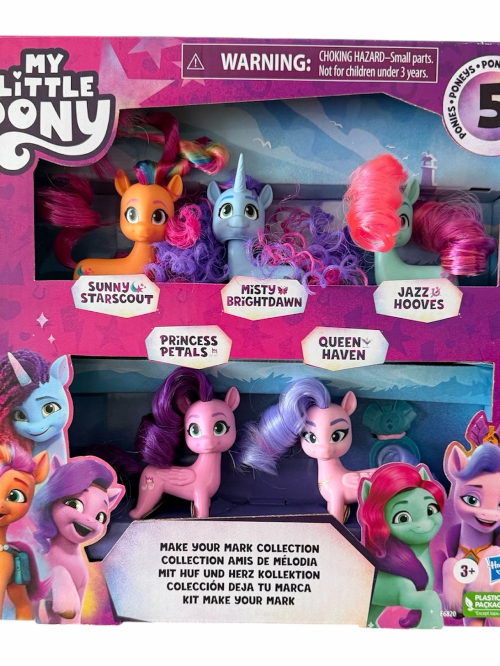My Little Pony Toys pack of 5 Dolls Collection 3 inch size